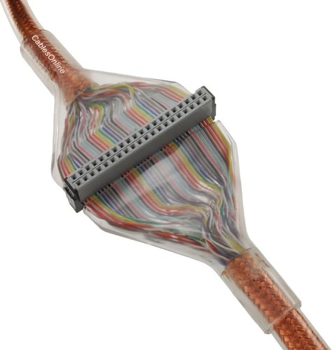 24-in IDE 40-Pin/80-Wire Ultra ATA/133 Two-Drives Round Internal Cable, Shielded - Afbeelding 4 van 5