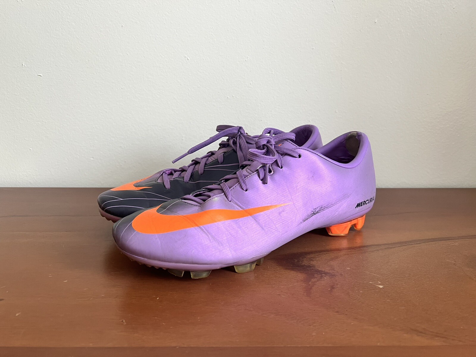 Nike Mercurial Miracle FG Violeta Pop Naranja Total EE. UU. 11 396131-584
