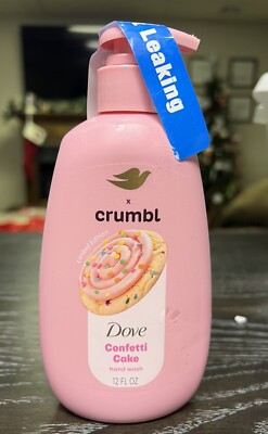 Dove Crumbl Moisturizing Liquid Hand Wash Confetti Cake 12OZ Limited Edition