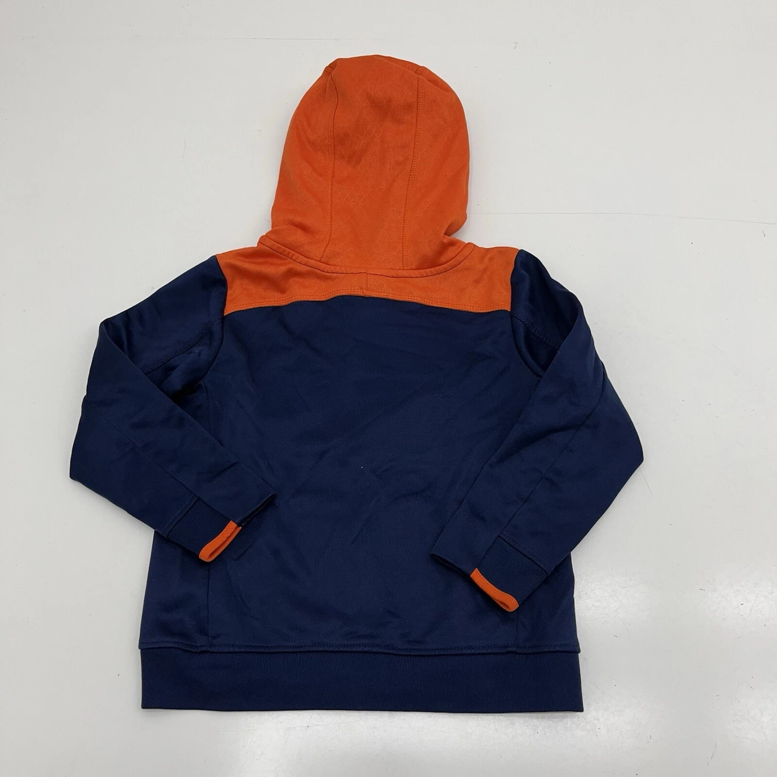 VETEMENTS Felpa con cappuccio NFL Team Apparel blu e arancione Denver Broncos ragazzo taglia media