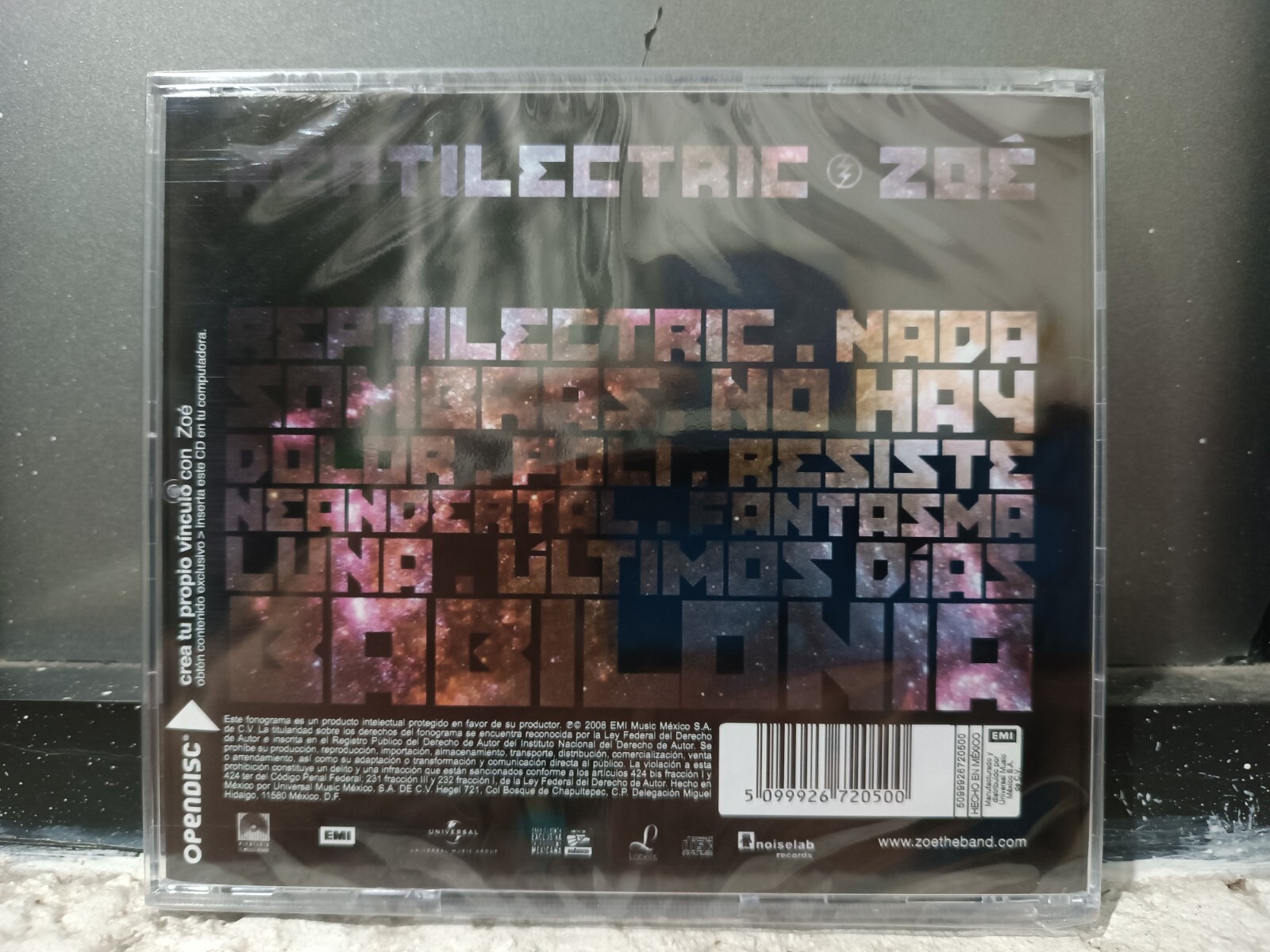 ZOE REPTILECTRIC CD ORIGINAL BRAND NEW SEALED MEXICAN EDT eBay