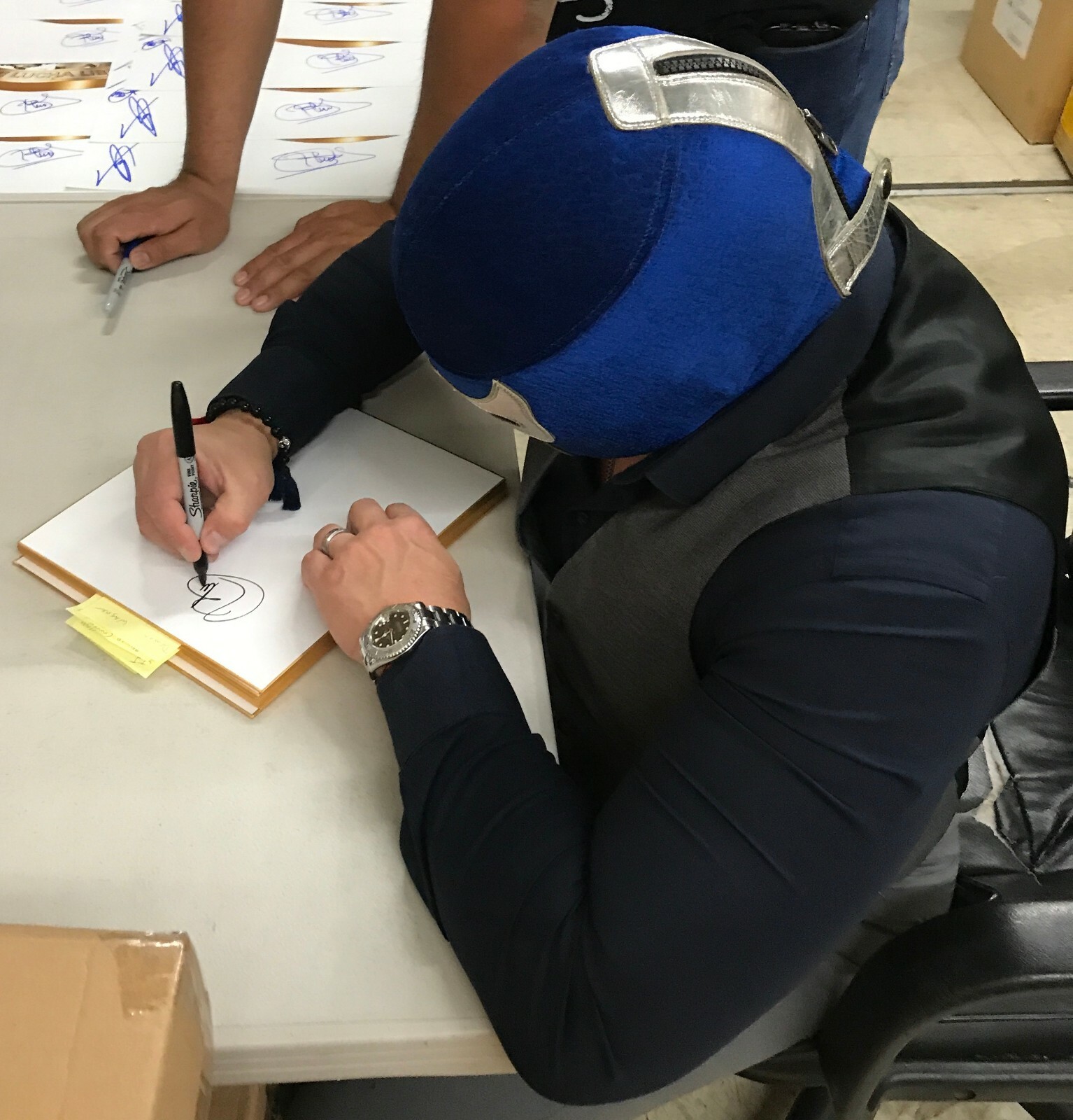 Blue Demon Jr. Autographed Signed Dr Wagner & Shikishi Beckett Beckett ...