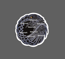Raven Sticker Nordic Viking Waterproof NEW