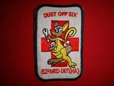 DUSTOFF SIX US 82nd Medical Detachment HELICOPTER AMBULANCE Vietnam War Patch