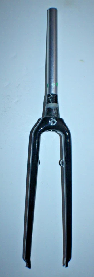 Horquilla de bicicleta de carretera Trek Carbon Touring 700c-45 cónica 314 mm negra voladiza grava Foto 2 de 4