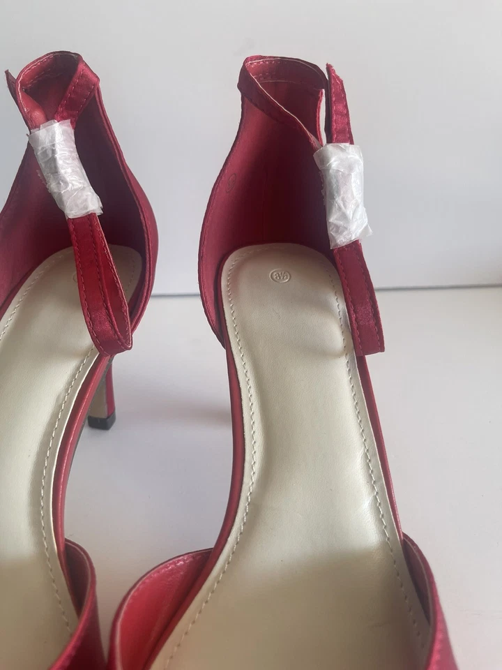 Madden Girl Satin Heels Red Wedding Bridesmaids Shoes Womens sz 8.5 NEW NO BOX - Image 3 of 4