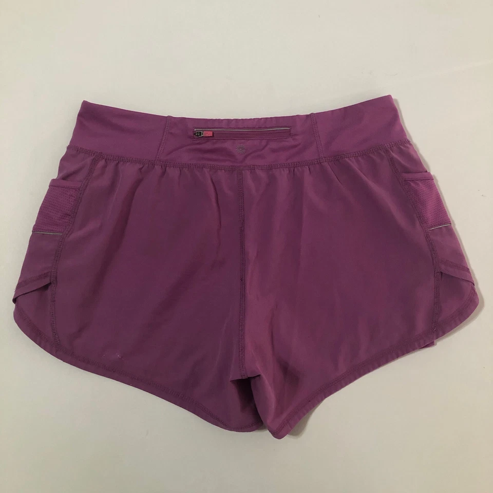Pantalones Cortos Para Mujer Tangerine Púrpura Cremallera Malla Bolsillos Reflectantes Talla M/L Foto 4 de 4