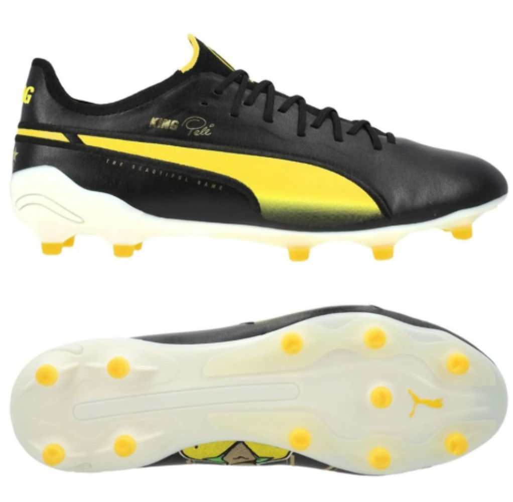 シューズ Puma Soccer Cleats King Pele 10 26cm New Puma King PELE Ultimate / Elite FG/AG Limted Edition - Black/Puma