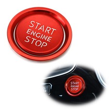 S-line Rs Style Red Keyless Engine Push Start Button W Ring For Audi A4 A5 A6