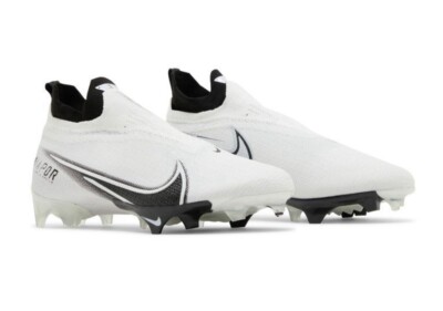 Nike Vapor Edge Elite 360 Flyknit Football Cleats White Size 