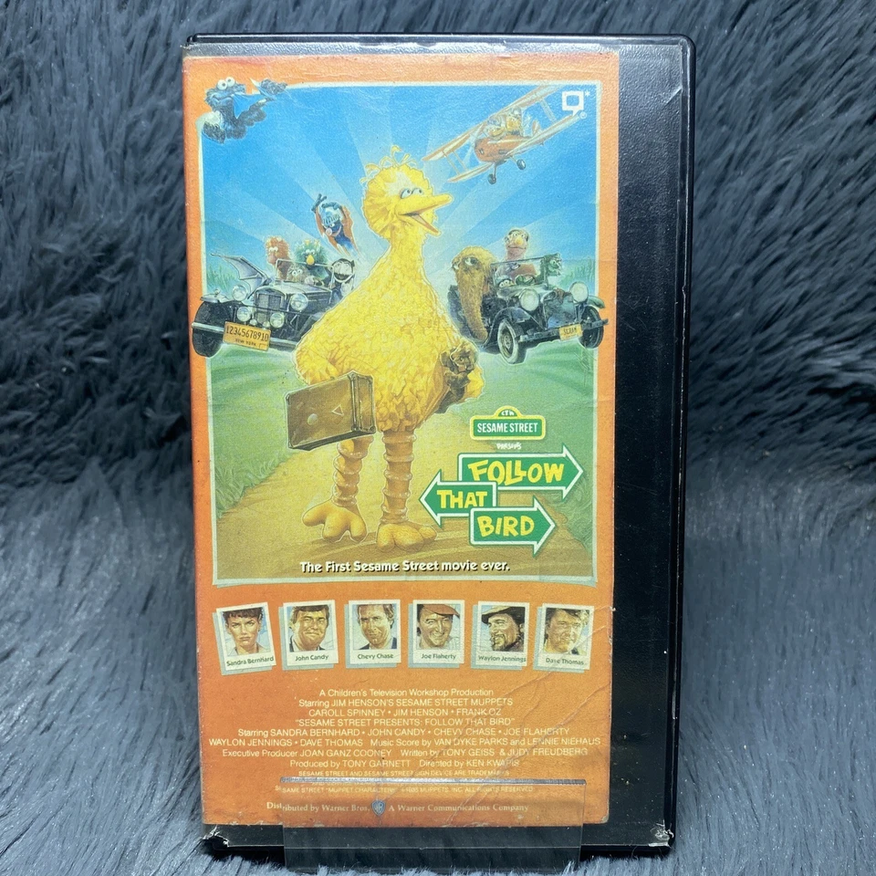 Sesame Street Follow That Bird VHS 1985 Jim Henson Big Bird Classic Film Cut Box - Image 2 of 4