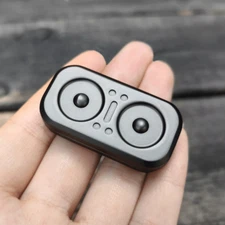 Owl Push Slider Fidget Slider Toy Adult Metal Fidget Toy Finger Push Spin Coins