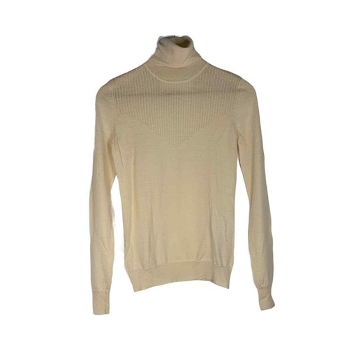 Yigal Azrouel 100% wool cream thin knit 