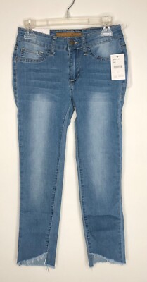 JOE'S JEANS Kids Girls Size 8 The Markie Mid Rise Skinny Ankle Raw Hem NEW
