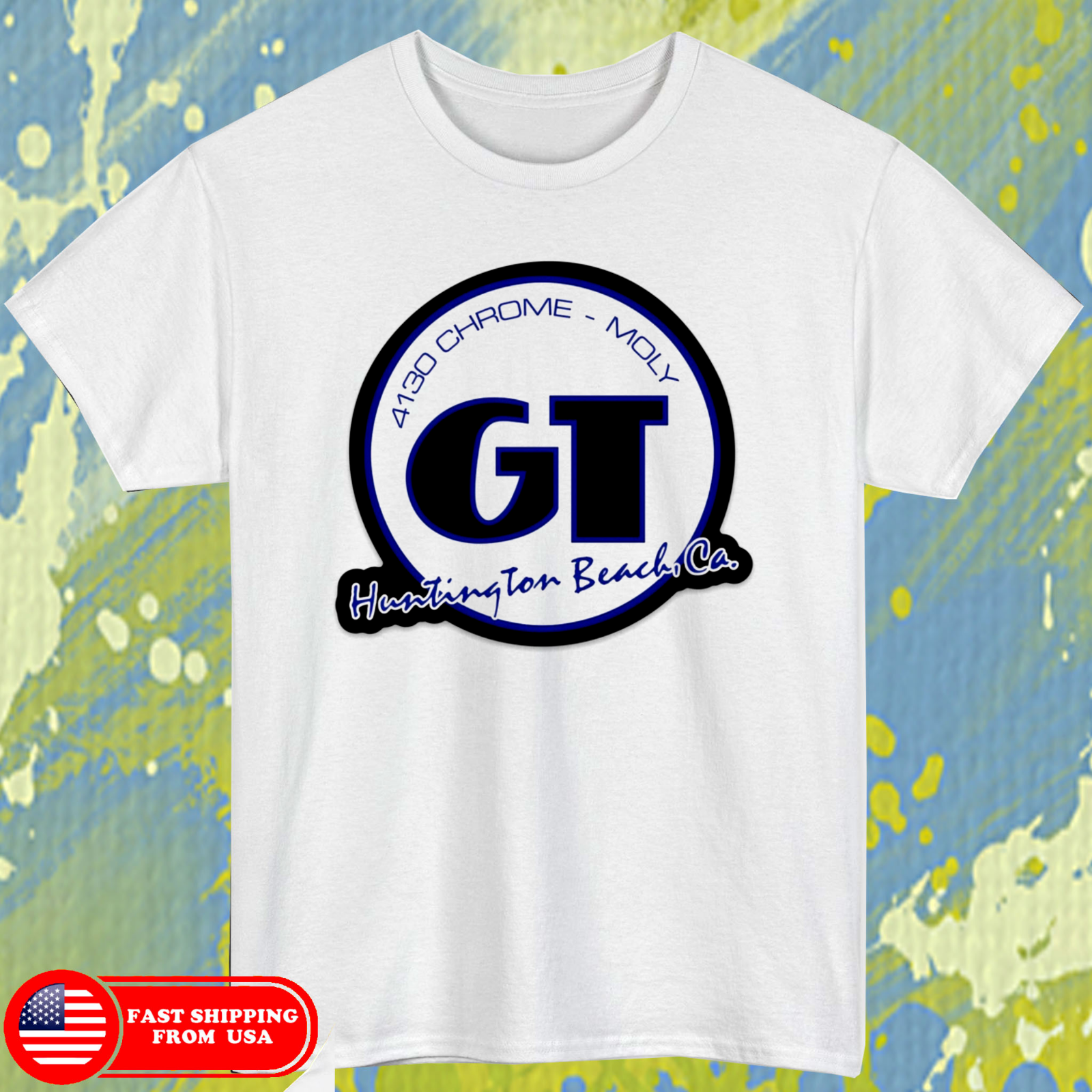 tshirt GT BMX Bicycle Old School Logo size L white tshirt-image