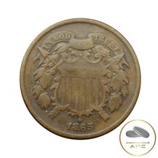 1865 Two Cent Piece 