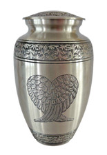 Guardian Angels Silver Pewter Cremation Urn