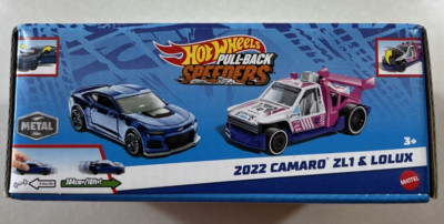 NEW 2024 Hot Wheels Pull-Back Speeders 2022 CAMARO ZL1 & LOLUX