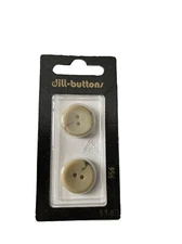 Vintage Beige Dill Buttons 956 Size 11/16 (18mm)