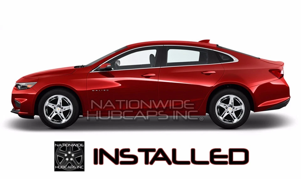 Tapacubos tapacubos 4 para Chevrolet Malibu LS 2016-2018 cromados 16" Foto 3 de 4