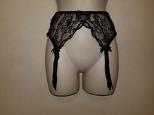 Agent Provocateur Love Suspender black lace size AP 4 Large NWT