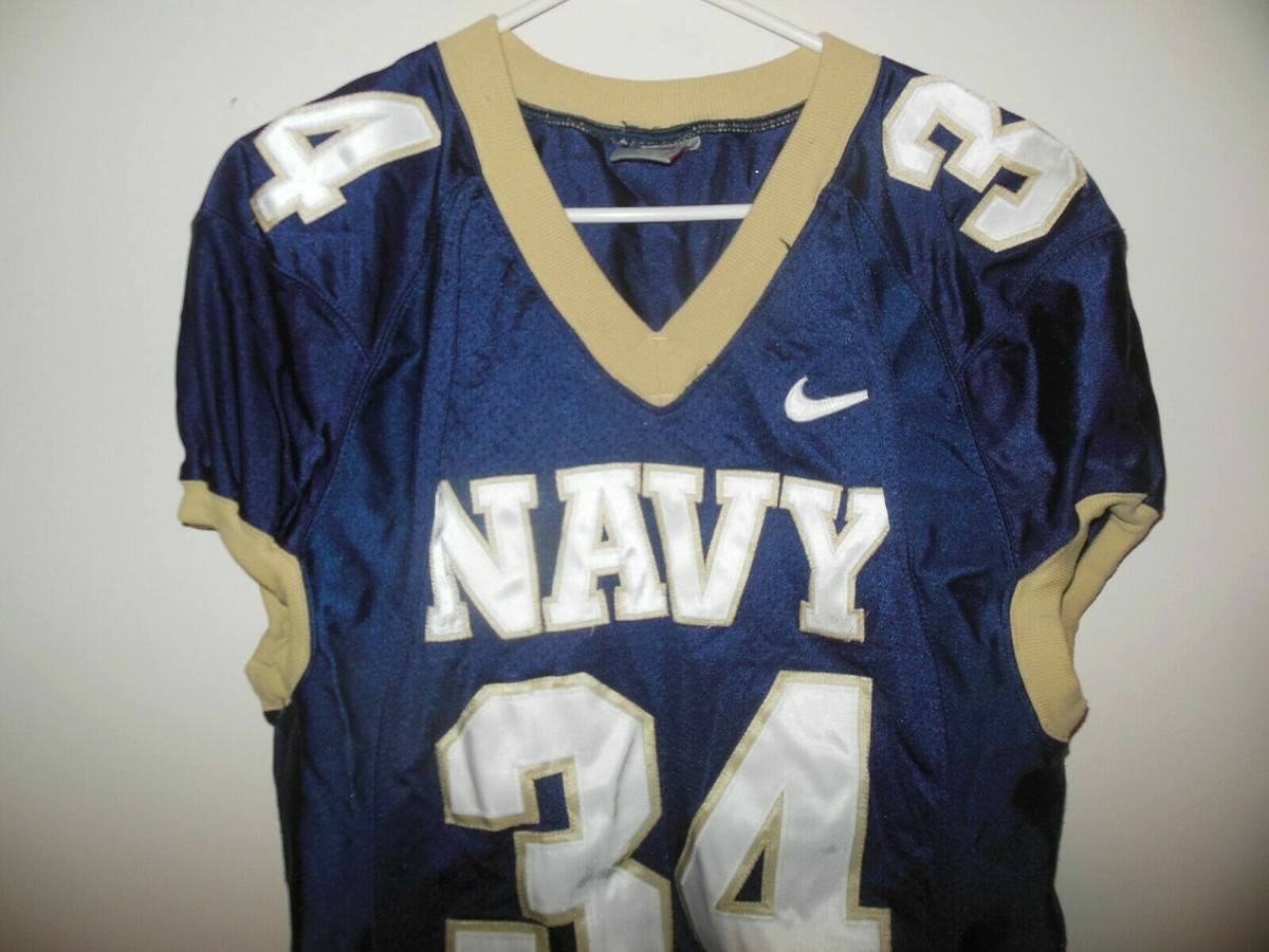 NAVAL ACADEMY (NAVY FOOTBALL)MIDSHIPMEN GAME USED FOOTBALL JERSEY