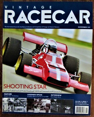 VINTAGE RACECAR MAGAZINE:NOVEMBER 2009