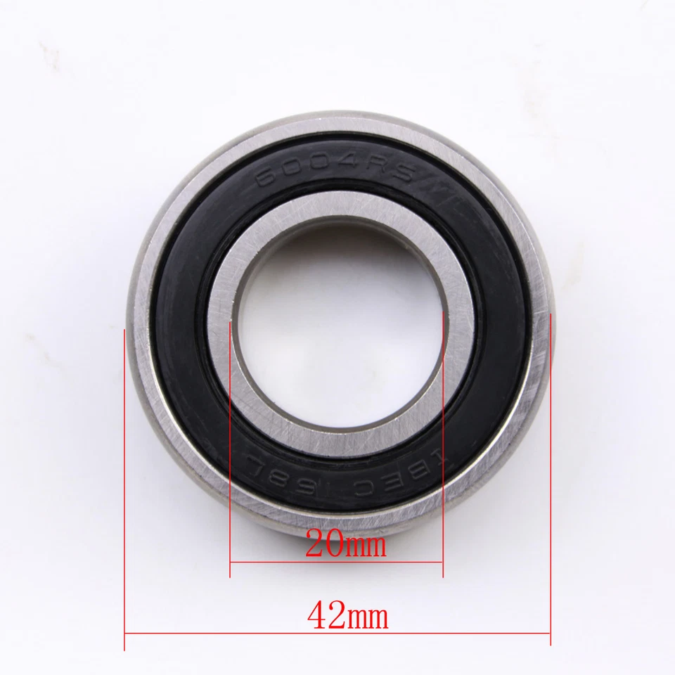 4 piezas 6004RS escudos metálicos rodamiento de bolas 20 mm x 42 mm x 12 mm ranura profunda 20 x 42 x 12 mm AU Foto 3 de 4