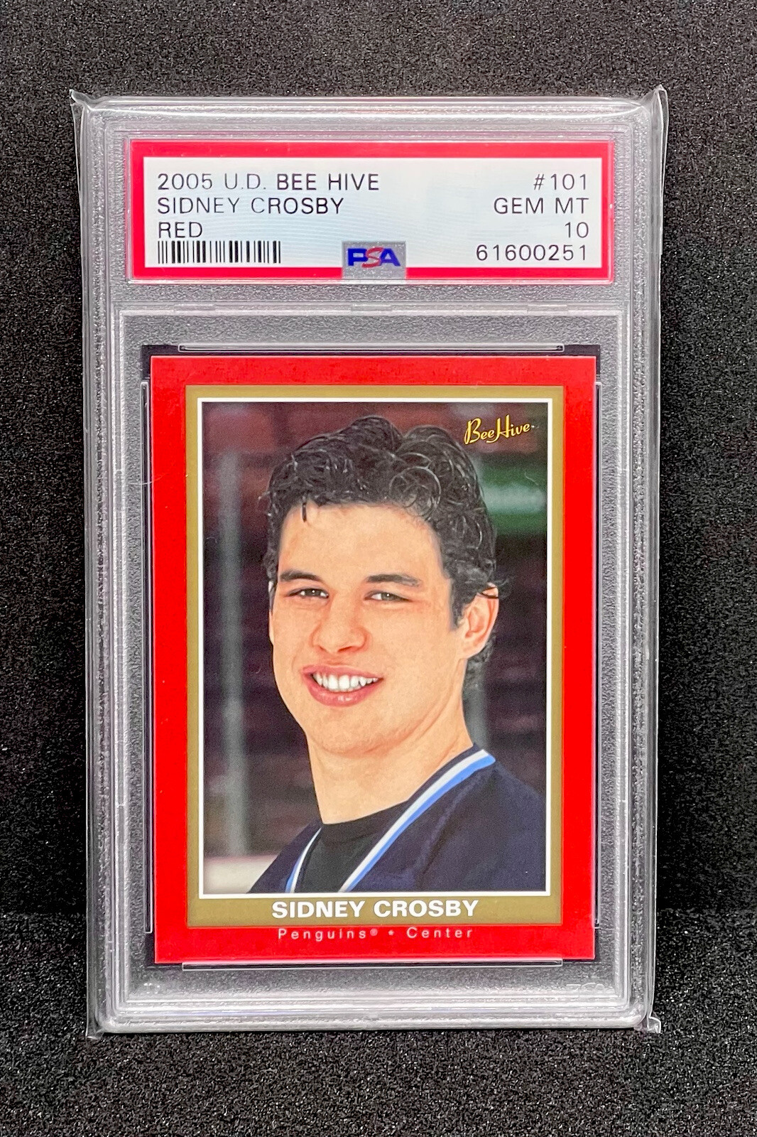 Sidney Crosby Rookie 2005-06 Upper Deck Bee Hive Red #101 Graded PSA 10  Low Pop