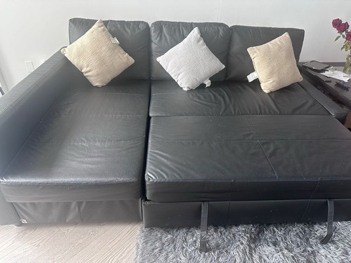 IKEA Friheten Sofa - Black *Excellent Condition* (Market price $1000) - Picture 4 of 4