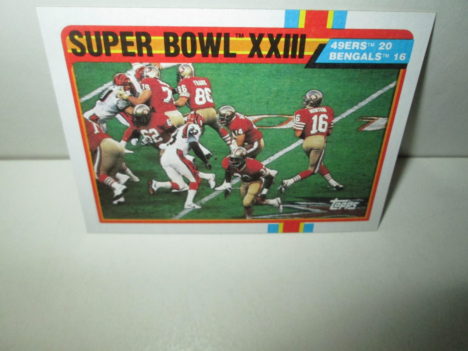 Patch Et Carte Super Bowl XXIII - San Francisco 49ers - Jerry Rice MVP - 1989 - Vintage