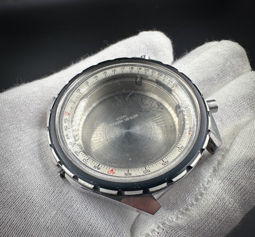 Originale Breitling Navitimer 1806 Cal.12 cassa, lunetta, pulsanti, PER RIPARAZIONE RICAMBI - Foto 2 di 11