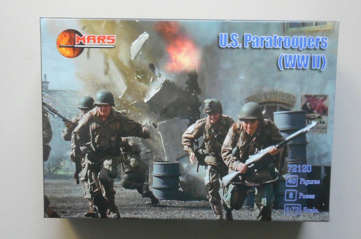 Plastic Soldier Figures Mars Figures 1 72 Scale U S Paratroopers WWII plastic-soldier-figures-mars-figures-1-72-scale-u-s-paratroopers-wwii