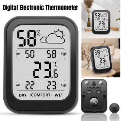 Digitales Raumthermometer Innen Hygrometer Monitor Temperatur Luftfeuchtigkeit Messgerät