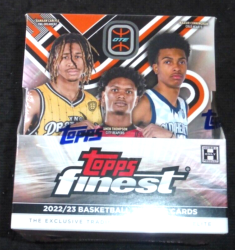 2022-23 TOPPS FINEST BASKETBALL SEALED OVERTIME ELITE BOX OTE AMEN THOMPSON