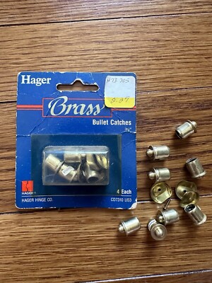 Vintage Brass Bullet Spring Small Cabinet Door Hardware Catches | eBay