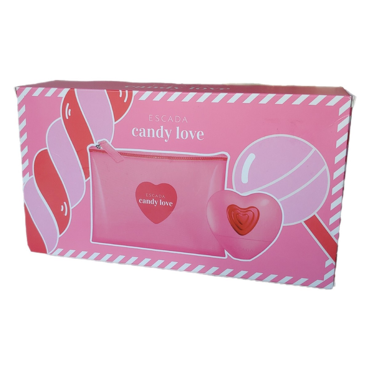 Escada Candy Love Limted Edition 3.3oz Perfume Spray + Clutch Bag
