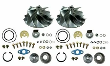 N54 Turbo Rebuild Kit & 6+6 Billet Compressor Wheels for 135i 335i 335is 535i Xi