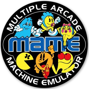 Mame Retro Video Arcade Game Sticker 95mm Diameter Gaming Cabinet Decal Ebay