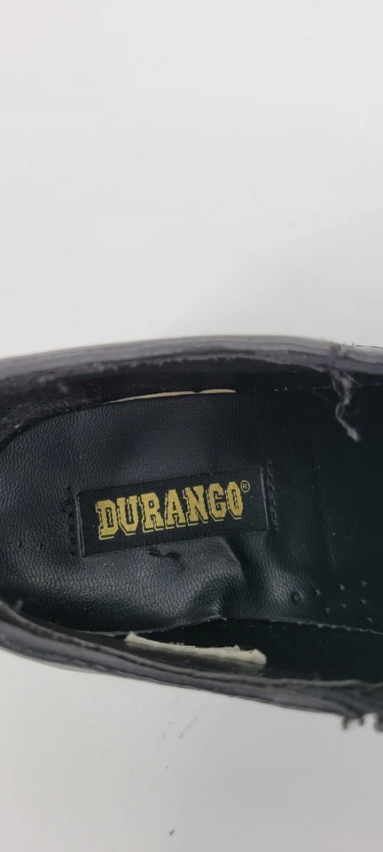 Bota de mujer Durango 7,5 negra para caminar punta corta punta lisa insectos bajos Foto 4 de 4
