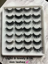 Fluffy Mink Eyelashes 10-20 MM And 20-25 MM Lashes Wispy Lashes , And Fluffy . 