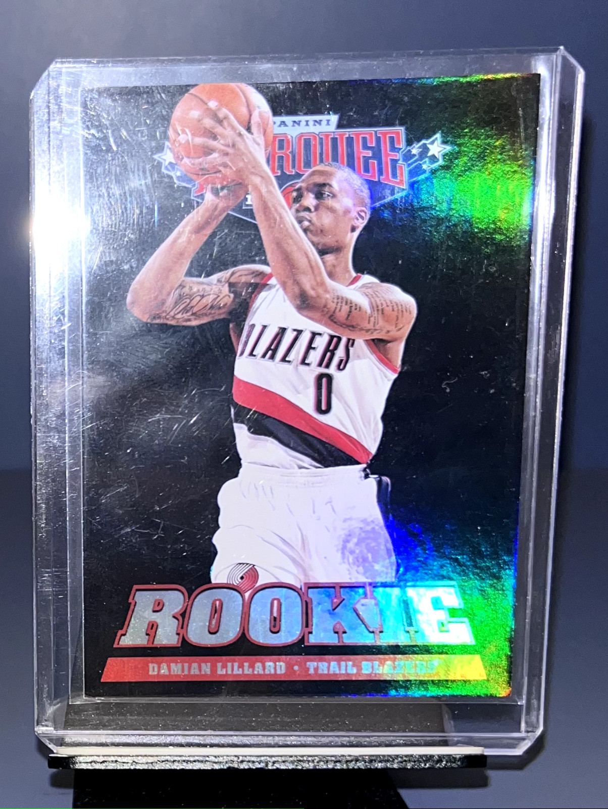 2012-13 Panini Marquee DAMIAN LILLARD Rookie RC Black Holo foil #231 Portland