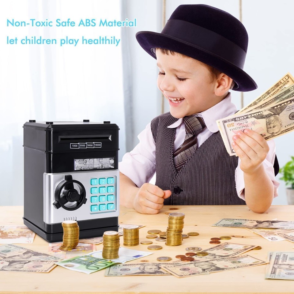 Mini Safe Money Box Antitheft Children's Code Safe Coin Deposit Box