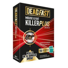 Image of Deadfast Mouse & Rat Killer Plus 15 Sachets
