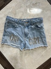 ZARA Denim Jean Shorts Girl's Size 9 134cm .
