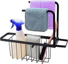 Kitchen Sink Caddy Organizer Telescopic Rack for Small Kitchen Sink 2 Towel bars