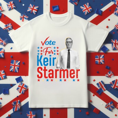Vote for Keir Starmer T-Shirt, Labour Party UK TShirt, Election UK 2024 Tee Top