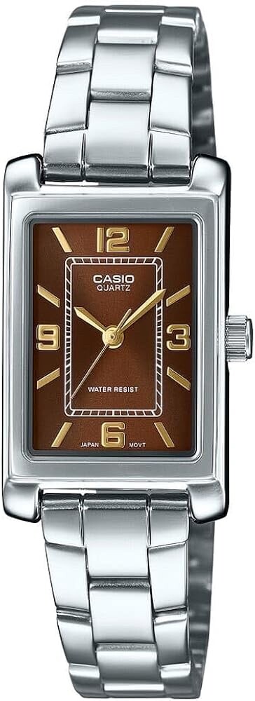 CASIO LTP-1234DD-5ADF OROLOGIO DONNA ACCIAIO 21x31 mm RETTANGOLARE SOTTOCOSTO