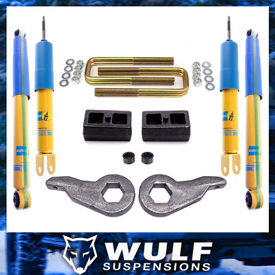 3'' Front 2'' Rear Lift Kit w/ Bilstein Shocks For 1999-2007 Chevy Silverado 4X4