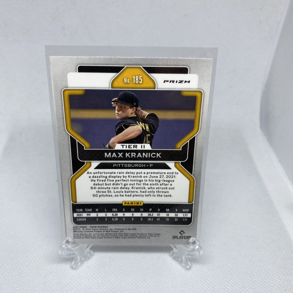 2022 Panini Prizm - 185 Max Kranick RC Tier II - Purple Prizm